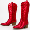 Bottes Western Rouges pour Femme – Image 2