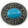 Boucle de Ceinture Western Femme Turquoise