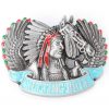 Boucle de Ceinture Western Argent
