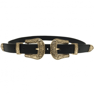 Ceinture Western en Cuir Blanc