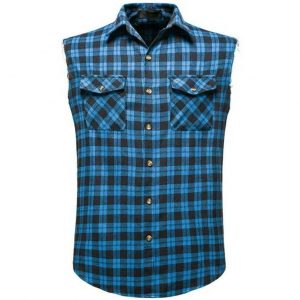 Chemise Western sans Manches pour Homme