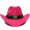 Chapeau de Cowboy Femme Rose