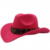 Chapeau de Cowboy Femme Rose – Image 2