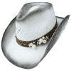 Chapeau Western en Paille Femme