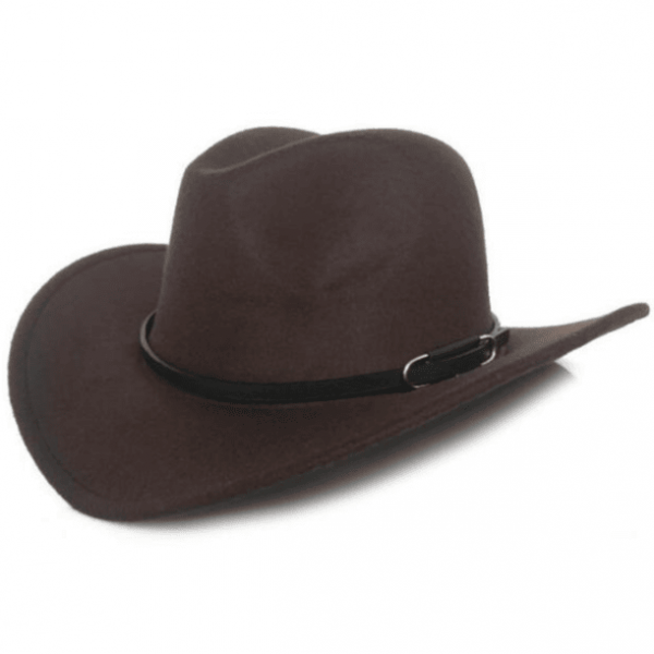 Chapeau de cowboy western en cuir